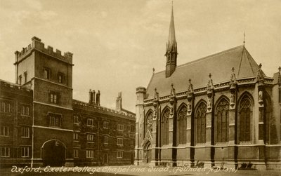 Exeter College, Oxford tekijältä Unbekannter Künstler