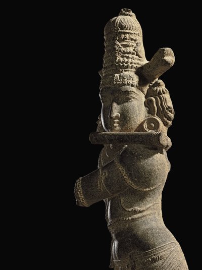 Figuuri Venugopalasta, Etelä-Intia, myöhäinen Chola / varhainen Vijayanagar-kausi, 1200-luvun loppu / 1300-luvun alku tekijältä Unbekannt