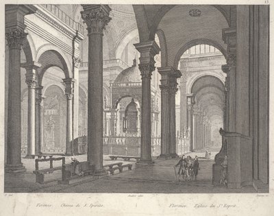 Firenze: Pyhän Hengen kirkko (Firenze. Church of S. Spirito) tekijältä Unbekannter Künstler