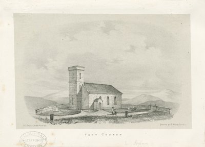 Foxt Church - litografia, nd [c 1840] tekijältä Unbekannt