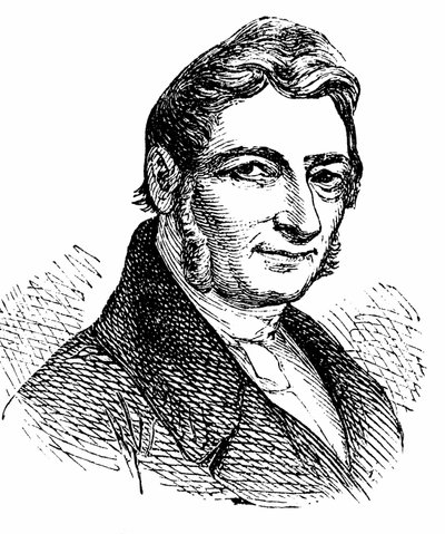 Franz Xaver Gabelsberger (1789-1849) pikakirjoitusjärjestelmän keksijä. tekijältä Unbekannter Künstler