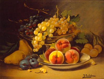 Ranskalainen 1800-luvun asetelmamaalaus. Taiteilija tuntematon). n. 1870 tekijältä Unbekannter Künstler