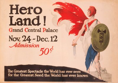 French Hero Land -juliste, New York, New York tekijältä Unbekannt