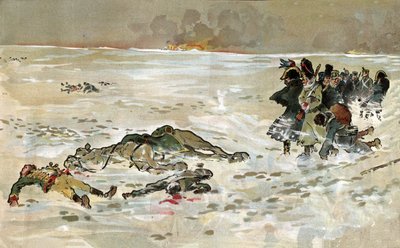 Ranskan vetäytyminen Venäjältä tekijältä Unbekannter Künstler