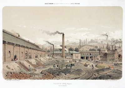General Industrial Scenes Coalmine Valentin Cocqissa, Belgiassa tekijältä Unbekannt