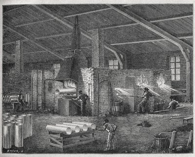 Lasinvalmistus, n. 1880 (kaiverrus) tekijältä Unbekannter Künstler