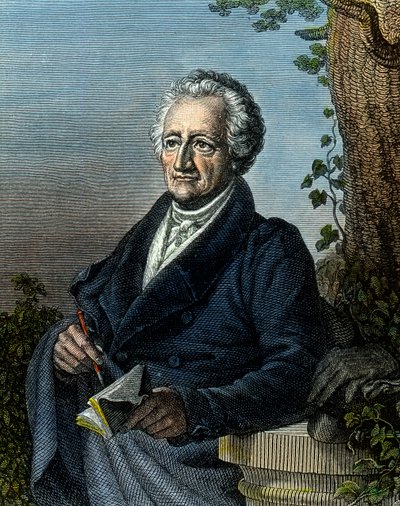 Goethe, 83-vuotias tekijältä Unbekannter Künstler
