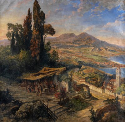 Napolinlahti 19c tekijältä Unbekannter Künstler