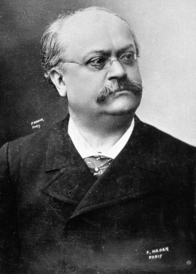 Ranskalaisen operettisäveltäjän Alexandre Charles Lecocqin puolipitkä muotokuva. tekijältä Unbekannter Künstler