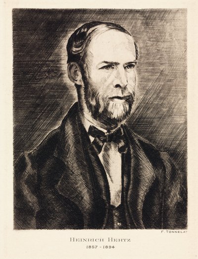 Heinrich Hertz, saksalainen fyysikko, 1800-luvun loppu tekijältä Unbekannt