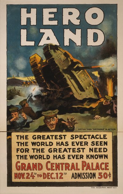Hero Land -juliste, New York, New York tekijältä Unbekannt