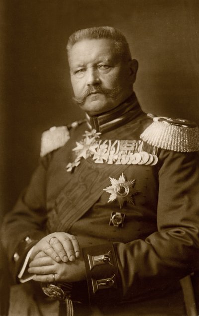 Historia. Saksa. Kenraali Paul von Hindenburg. Valokuva, Saksa, n. 1914-16. (postikortti) tekijältä Unbekannter Künstler