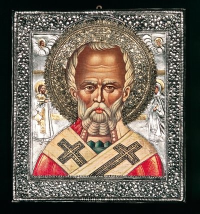 Pyhää Nikolausta kuvaava ikoni tekijältä Benjamin Baud