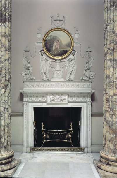 Marble Hallin sisustus, Kedleston Hall, Derbyshire (kuva) tekijältä Unbekannt