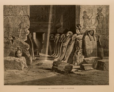 Sisäinen näkymä Apet-temppelistä Karnakissa, Egyptissä Kuva Egyptin atlasesta tekijältä Unbekannt