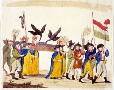 Ranskan vallankumousta kuvaava italialainen kuvitus 1795 tekijältä Unbekannter Künstler