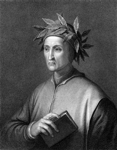 Italialainen runoilija Dante Alighieri (m/v kuva) tekijältä Unbekannt