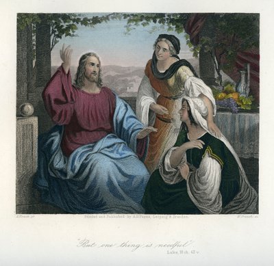 Jeesus Marian ja Martan talossa - Raamattu, Uusi testamentti tekijältä Unbekannter Künstler