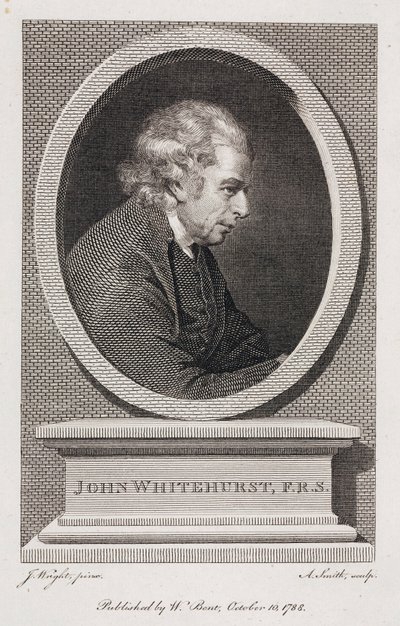 John Whitehurst, englantilainen kellotutkija, n. 1783 tekijältä Unbekannt