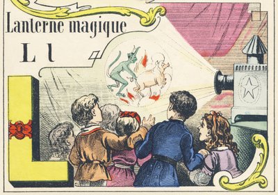 L: taikalyhty - Games Alphabet, n. 1890 (kuva) tekijältä Unbekannt