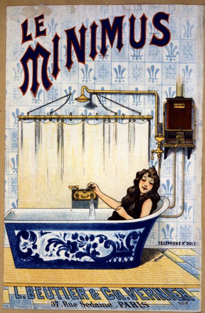 Le minimus Kylpyhuone, noin 1900 (kuva). tekijältä Unbekannter Künstler