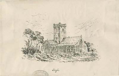 Leigh Church: litografia ja [?1800-luku] tekijältä Unbekannt