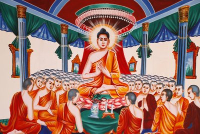 Buddhan elämä Arahants-konventtia ohjaamassa, Siem Reap, Kambodža tekijältä Unbekannt