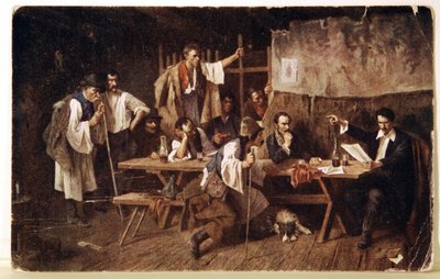 Kirjallisuus. Unkarilainen runoilija Petofi, n. 1848 Postikortti, Unkari, n. 1900 (postikortti) tekijältä Unbekannter Künstler
