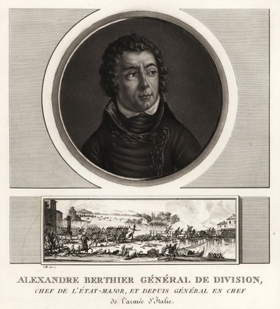 Louis-Alexandre Berthier, Wagramin prinssi, Italian armeijan päällikkö kenraali tekijältä Unbekannt