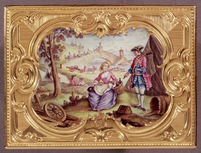 Ludvig XV emali ja kultainen nuuskalaatikko, J.F.Garaud tekijältä Unbekannt