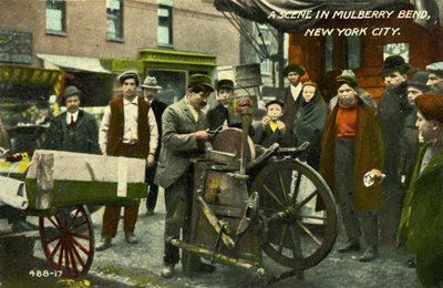 Lower East Side, New York City, Mulberry Bendin kohtaus tekijältä Unbekannter Künstler
