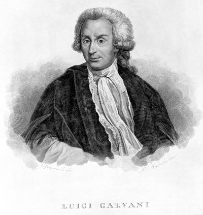 Luigi Galvani, italialainen fysiologi, n. 1770-luku tekijältä Unbekannt