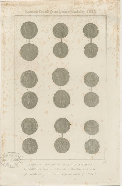 Madeley - Roomalaiset kolikot: kaiverrus, nd [c 1817] tekijältä Unbekannt