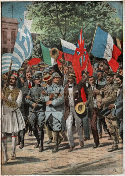 Ilmestys Thessalonikista. Mielenosoitus Thessalonikissa. tekijältä Nicolas Liez