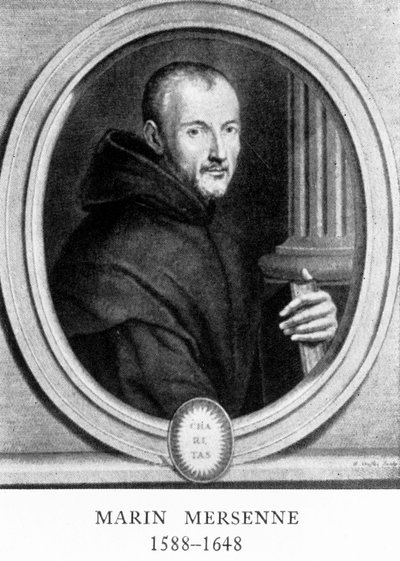 Marin Mersenne, ranskalainen matemaatikko ja tiedemies, 1600-luvun alku tekijältä Unbekannt