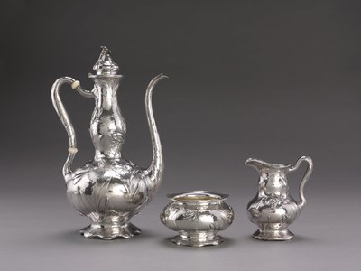 Hammered Coffee Service: Coffee Pot, n. 1900-1910 tekijältä Unbekannt