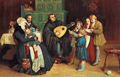 Martin Luther ja hänen tekijältä Unbekannter Künstler