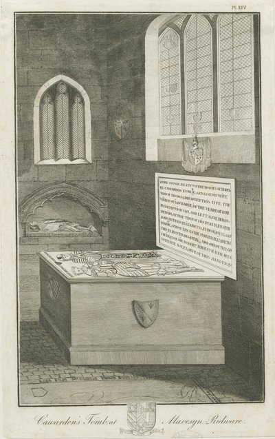 Mavesyn Ridware – Thomas Carwardenin hauta: kaiverrus, nd [1700-luvun loppu] tekijältä Unbekannt