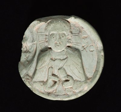 Medaljonki Kristuksen kanssa, noin 1200-1400 tekijältä Unbekannt