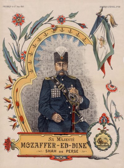 Mozzafar-al-Din Shah ow Mozzaffaredin Shah - Muzaffar ad-din Shah Qajar tekijältä Unbekannt