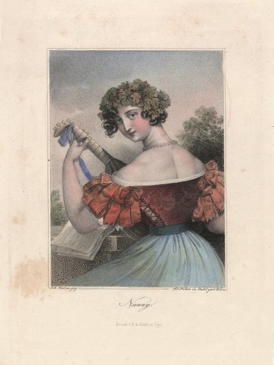 Nanny, Leipzig, n. 1840 (kaiverrus) tekijältä Unbekannter Künstler