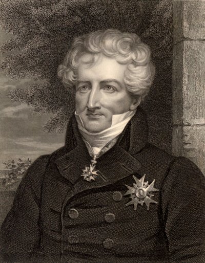 Luonnontutkija Georges Cuvier, Pariisi, Ranska, n. 1810 (b/w kuva) tekijältä Unbekannt