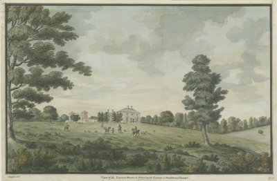Needwood - Brickley Lodge: akvarellimaalaus, nd [1786] tekijältä Unbekannt