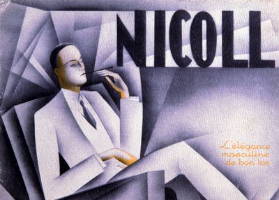 Nicoll, miesten tyylikkyyttä hyvällä maulla, n. 1930 (vedos). tekijältä Unbekannter Künstler