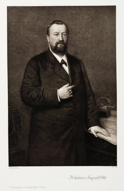 Nikolaus August Otto, saksalainen insinööri, n. 1870-luku tekijältä Unbekannt