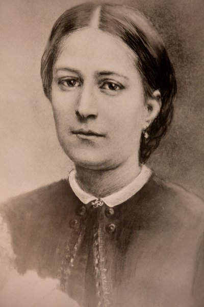 Notre-Dame-des-Victoires-basilika; Louis ja Zelie Martinin kappeli; Zelie Martinin muotokuva; Pariisi, Ranska tekijältä Unbekannt