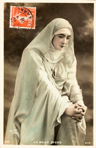 Vanha postikortti/Kaunis Otero (Caroline Otero tekijältä William M. Timlin