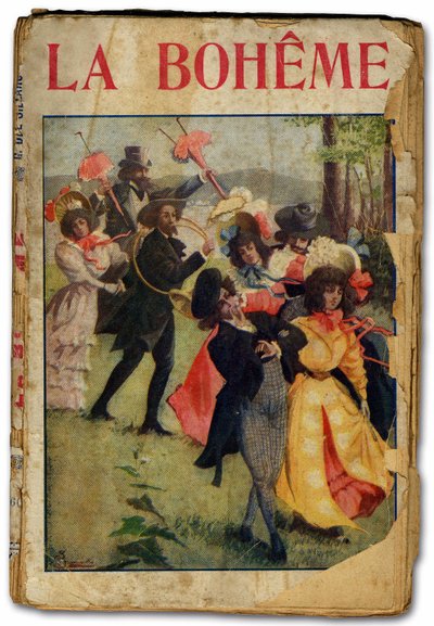 Giacomo Puccinin La Boheme -oopperan libretto. 1896 (painettu) tekijältä Unbekannter Künstler