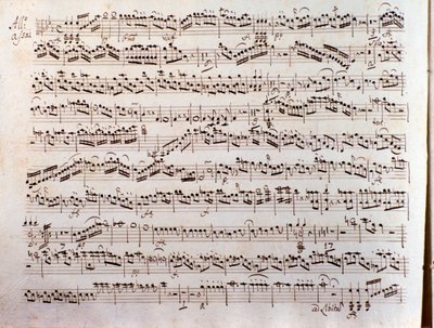 Sivu Pleyelin Sinfonia concertanten partituurista tekijältä Unbekannter Künstler