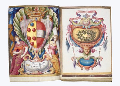 Sivuja Philipp Hainhoferin albumilta Amicorum, 1596-1633 tekijältä Unbekannt